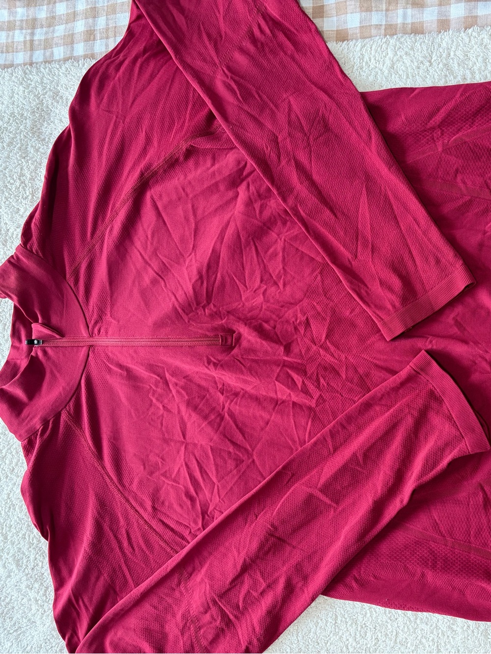 Athleta Raspberry Half-Zip - Picture 2 of 3